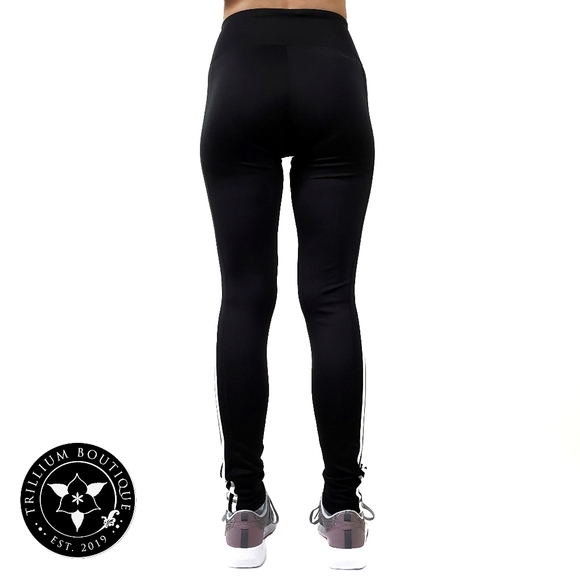 BUNDLE Adidas Climalite 3 Stripe Tights & Crewneck - Picture 16 of 16